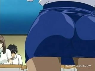 Anime školské učiteľka v krátky sukňa vids pička