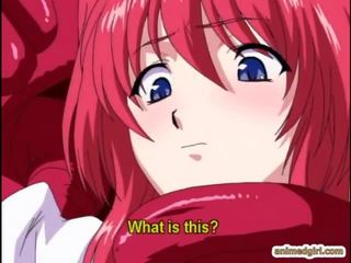 Rödhårig animen utmärkt borrade allhole av tentacles