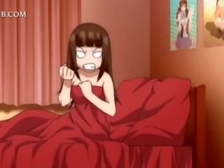 3d hentai giovane donna prende fica scopata upskirt in letto