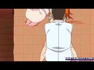 Japoniškas hentai gauna masažas į jos analinis ir putė iki specialist