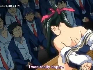 Gigantisk wrestler hardcore knulling en søt anime skolejente
