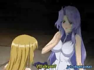 Smashing anime blonde shemale drilling a wet pussy