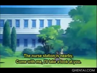 Hentai brašs dieviete uz slimnīca cunt pirkstiem līdz a outstanding medmāsa