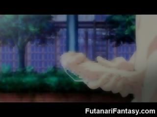 Futanari hentai tón transsexuál anime manža tranny karikatura animace phallus manhood transsexuál připojenými opčními šílený dickgirl hermafrodit