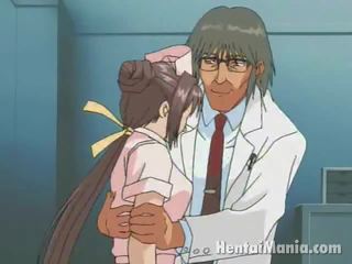 Kecses anime ápolónő szerzés nagy kancsók ugratta és nedves repedés púpos által a szexuálisan felkeltette dr.